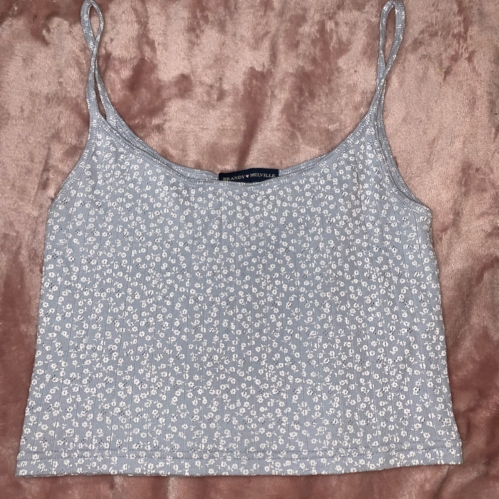 brandy cropped tank cami